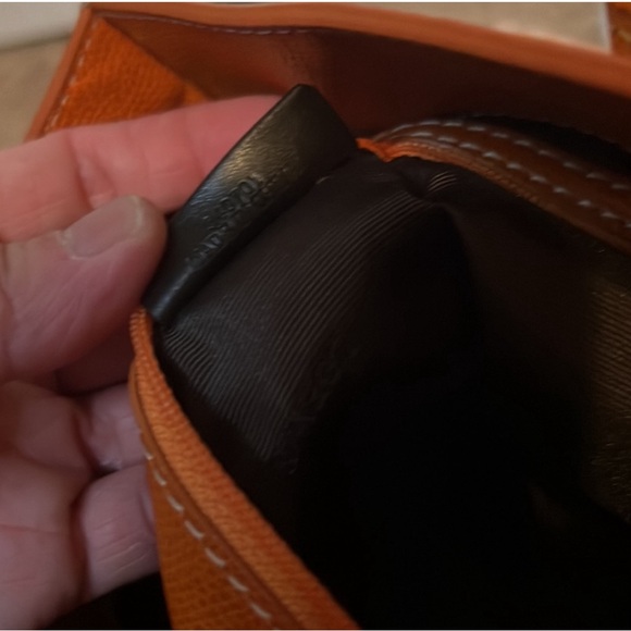 Loewe Orange Leather & Canvas Tote bag - Picture 7 of 8